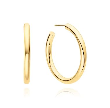 Ania Haie Gold Classic Tube Large Hoop Earrings
