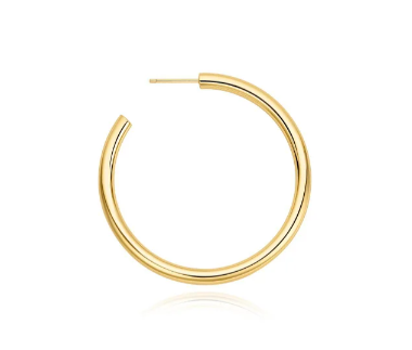 Ania Haie Gold Classic Tube Large Hoop Earrings