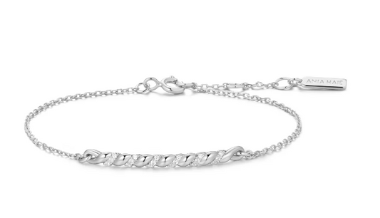 Ania Haie Silver Twisted Bar Bracelet