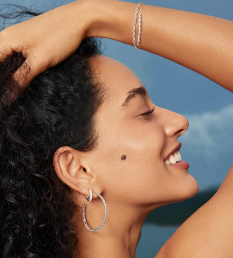 Ania Haie Silver Twisted Bar Bracelet