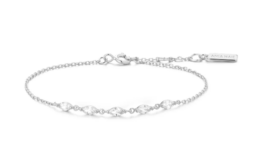 ANIA HAIE SILVER QUINTET MARQUIS BRACELET