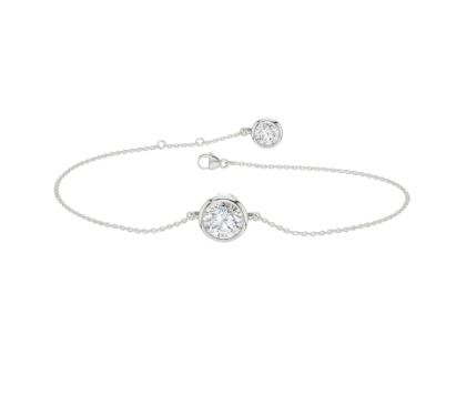LGD 1CTW 14K Yellow Gold Bezel Diamond Bracelet