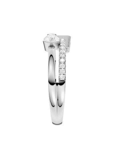 LGD .62CTW 14K White Gold Mixed-Shape Diamond Stackable Ring