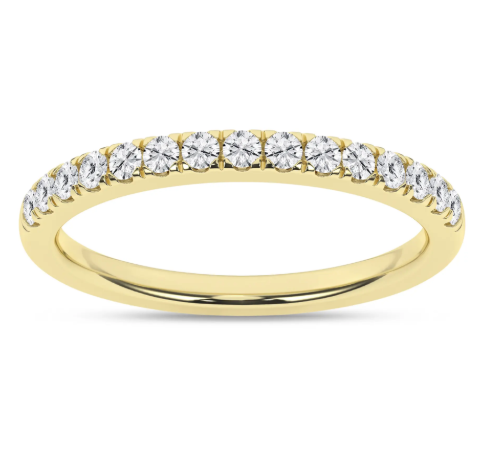 LGD .33CTW 14K Yellow Gold Straight Diamond Wedding Band