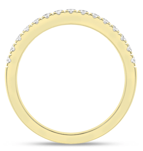 LGD .33CTW 14K Yellow Gold Straight Diamond Wedding Band
