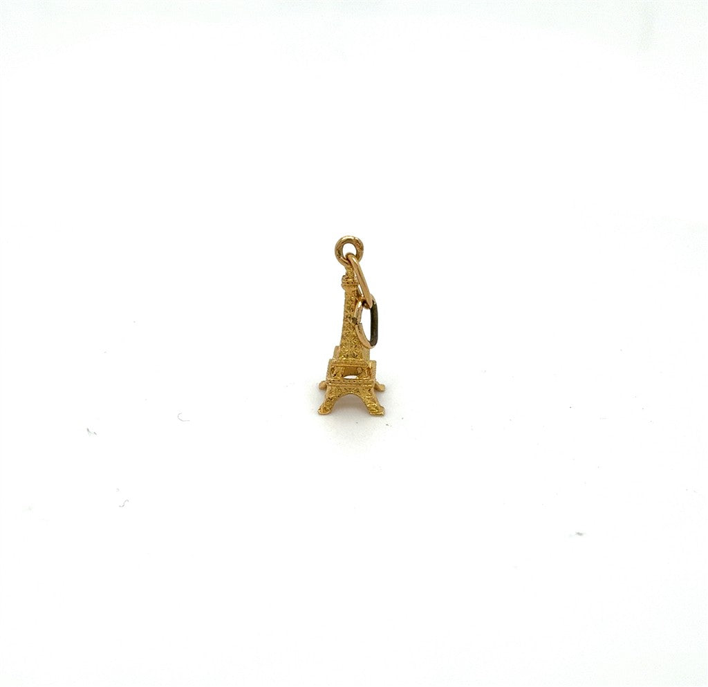 Yellow 14 Karat Estate Eiffel Tower Charm