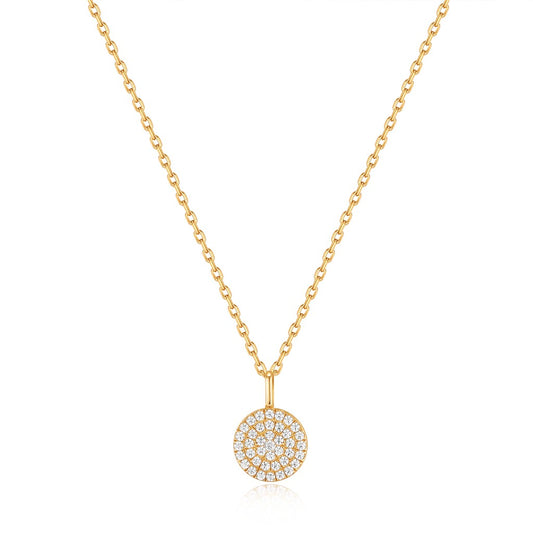 Sophisticated Glam Disc Pendant Necklace – Parker Jewelers Carlisle, PA