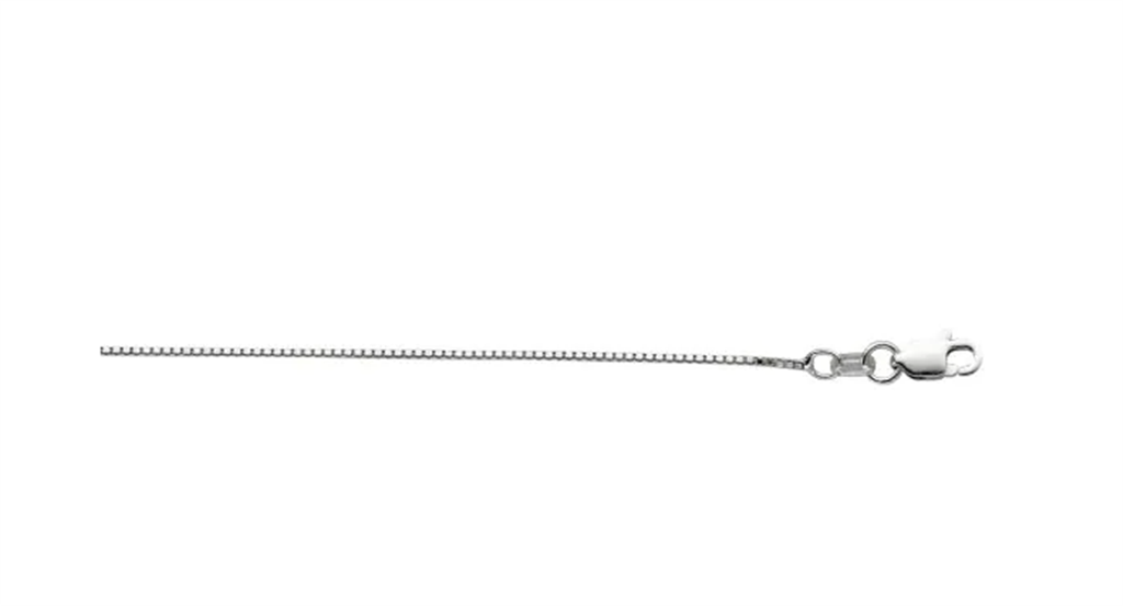 Sterling Silver 18" Box Chain with Lobster Clasp