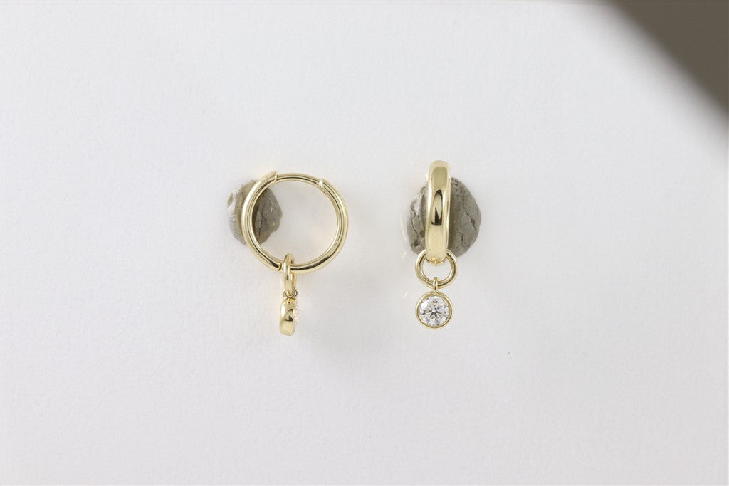 EARRINGS-2 RD 0.30Ct-14K Y 1.7