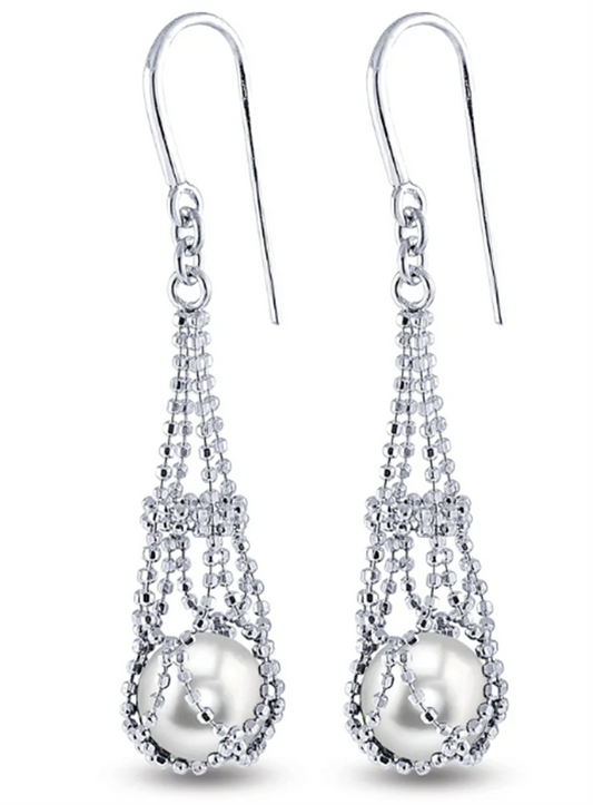 Sterling Silver Freshwater Pearl Earring