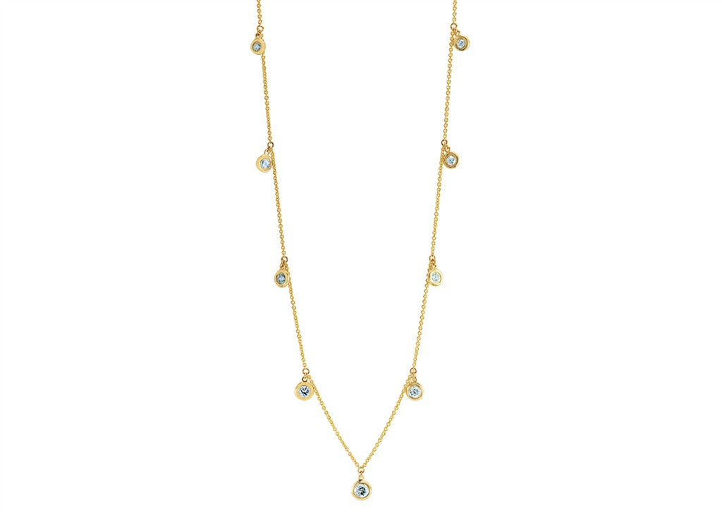 NECKLACES-9 RD 0.60Ct-14K Y 2.