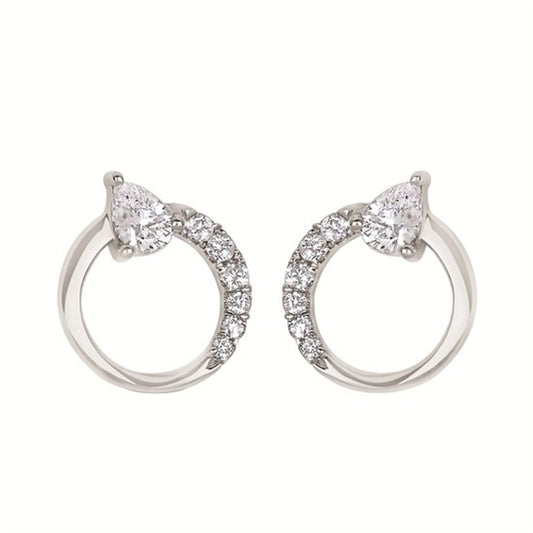 1/5 Ctw. Diamond Earrings in 14K Gold