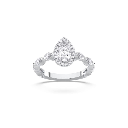 LGD 14KWG 2CTW Engagement Ring