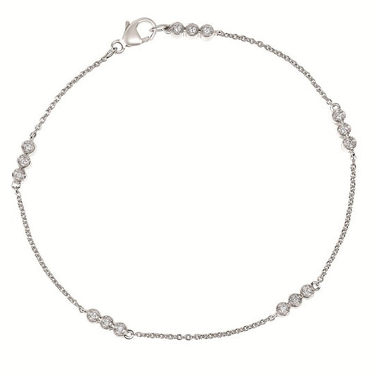 1/10 Ctw Diamond Bracelet in Sterling Silver