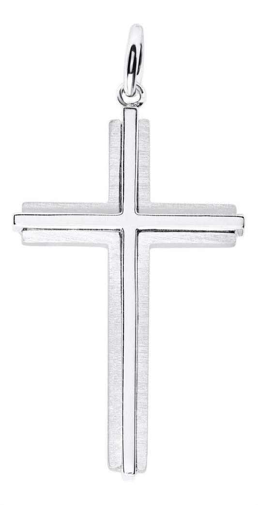 SS Men's Polished-Satin Cross