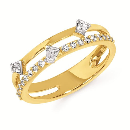 1/4 Ctw. Diamond Fashion Ring in 14K Gold