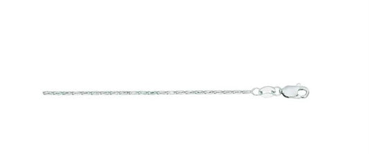 14K White Gold 18" Lumina Chain with Lobster Clasp