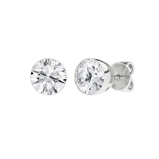 LGD 4.10CTW 14KWG BEZEL SET ST