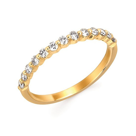 3/4 Ctw. Diamond Shared Prong Band Ring in 14K Gold