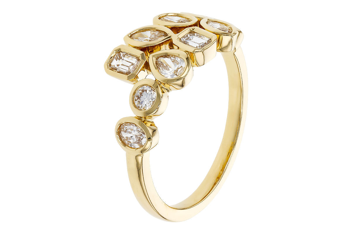 14KYG .85CT MULTI SHAPE BEZEL