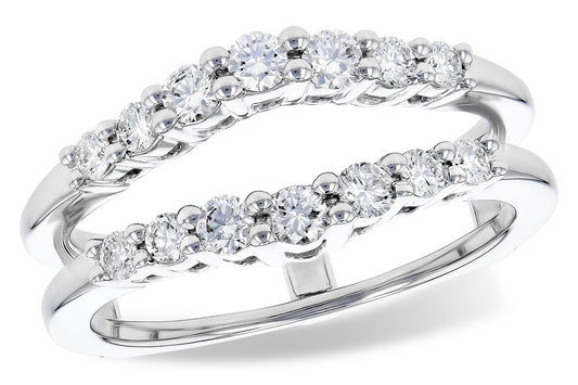 14K White Gold .52CTW Natural Diamond Enhancer – Size 7