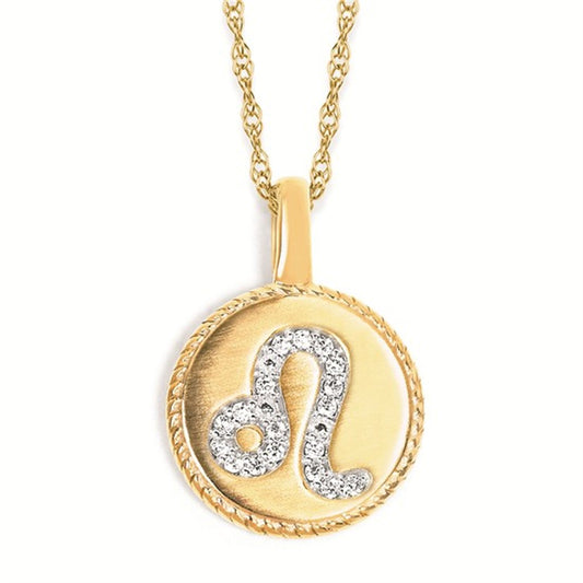 Zodiac Leo .05 Ctw. Diamond Pendant