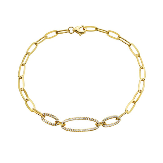 14KTT .21CTW DIA PAPERCLIP BRA