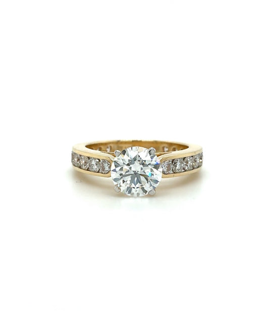 Lab-Grown Diamond Engagement Ring – 14K Yellow Gold