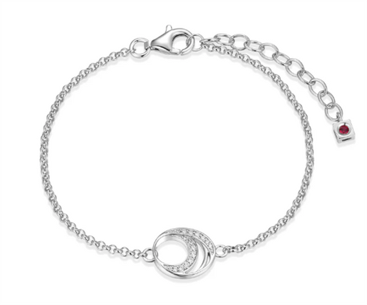 ELLE Between Elements Bracelet – Rhodium-Plated Sterling Silver, 8"
